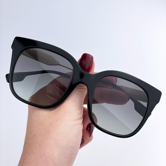 Burberry BE4328 EVELYN 300111 Sunglasses Black Gold Gray Gradient Butterfly main image 6
